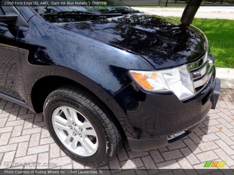 Dark Ink Blue Metallic / Charcoal 2008 Ford Edge SEL AWD