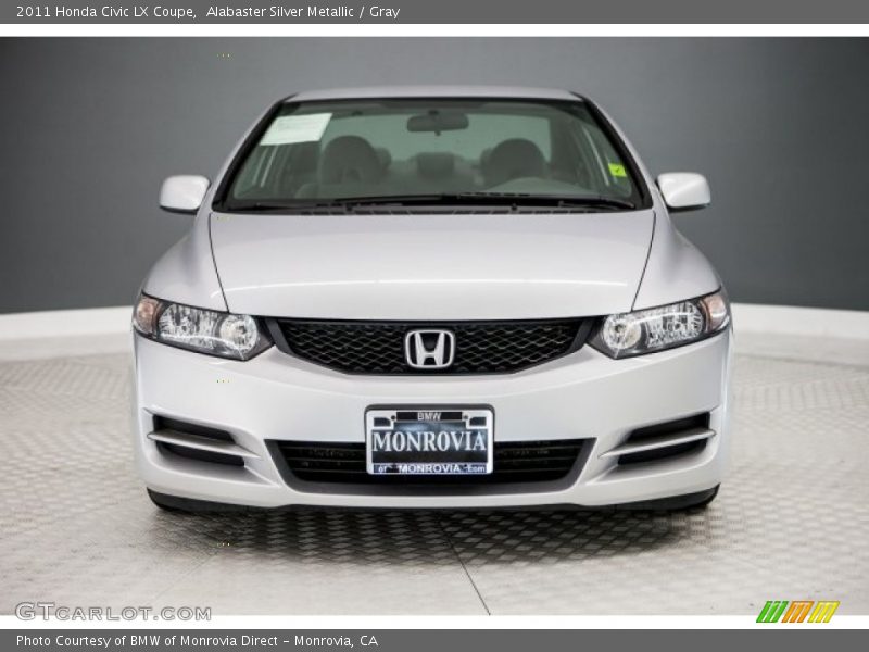Alabaster Silver Metallic / Gray 2011 Honda Civic LX Coupe