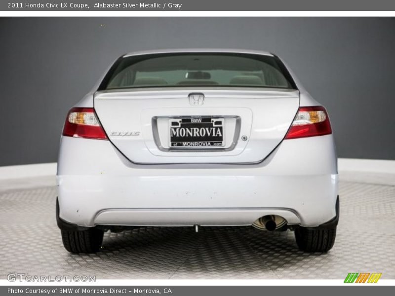 Alabaster Silver Metallic / Gray 2011 Honda Civic LX Coupe