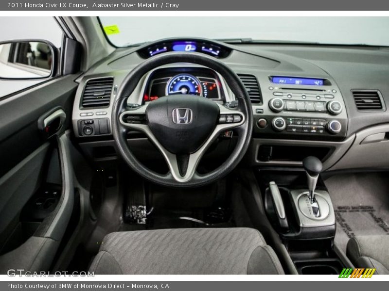 Alabaster Silver Metallic / Gray 2011 Honda Civic LX Coupe