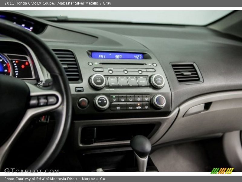 Alabaster Silver Metallic / Gray 2011 Honda Civic LX Coupe