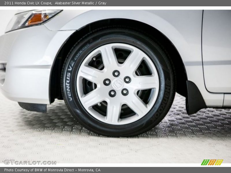 Alabaster Silver Metallic / Gray 2011 Honda Civic LX Coupe