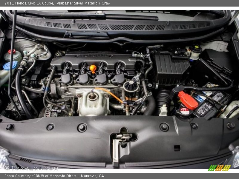 Alabaster Silver Metallic / Gray 2011 Honda Civic LX Coupe
