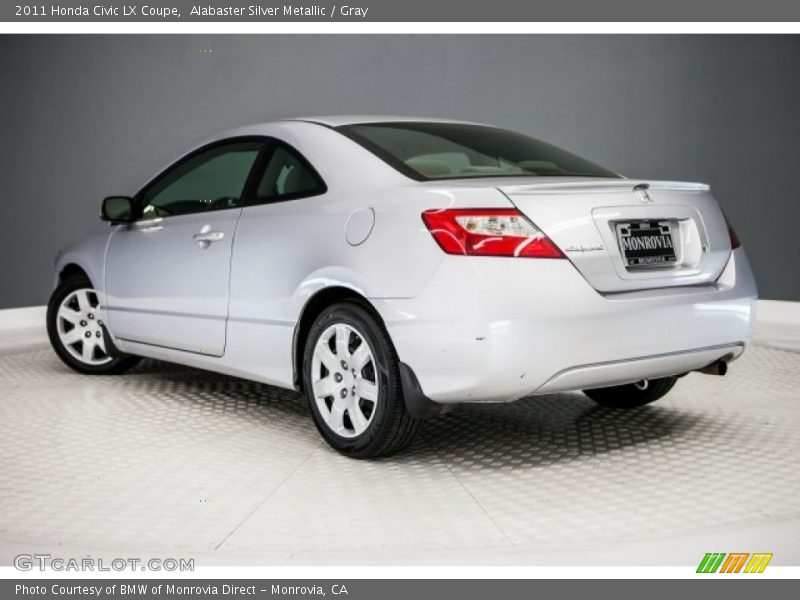 Alabaster Silver Metallic / Gray 2011 Honda Civic LX Coupe