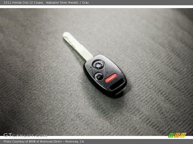 Alabaster Silver Metallic / Gray 2011 Honda Civic LX Coupe