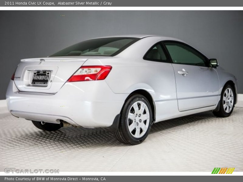 Alabaster Silver Metallic / Gray 2011 Honda Civic LX Coupe