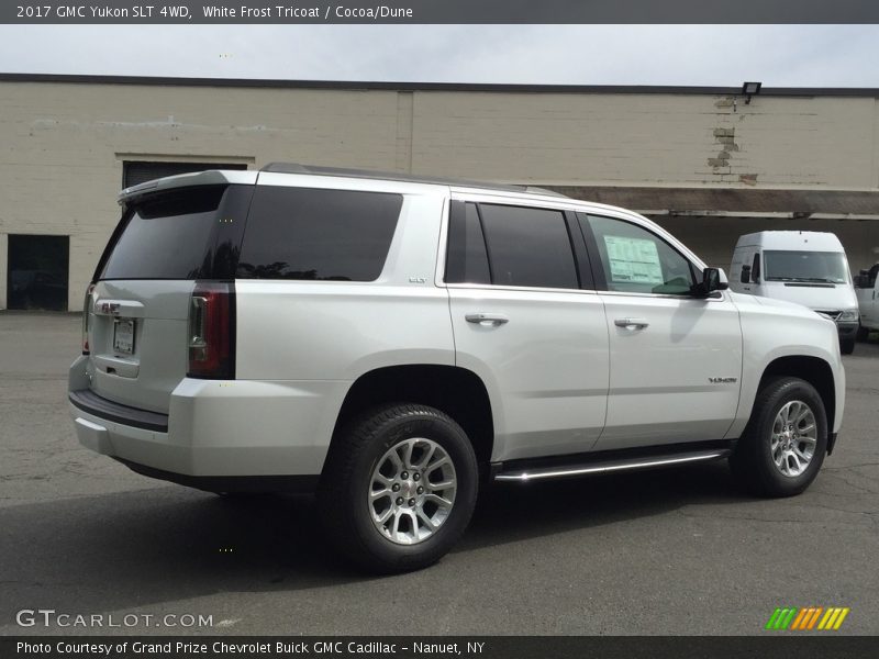 White Frost Tricoat / Cocoa/Dune 2017 GMC Yukon SLT 4WD