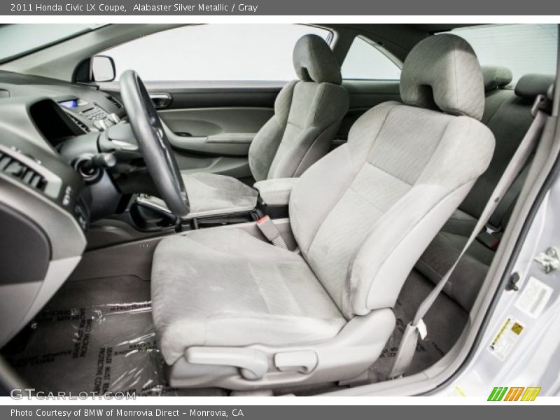 Alabaster Silver Metallic / Gray 2011 Honda Civic LX Coupe