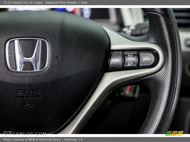 Alabaster Silver Metallic / Gray 2011 Honda Civic LX Coupe