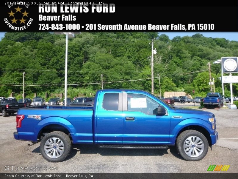 Lightning Blue / Black 2017 Ford F150 XL SuperCab 4x4