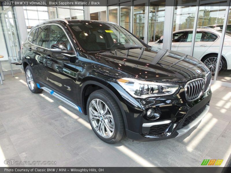 Black Sapphire Metallic / Black 2017 BMW X1 xDrive28i