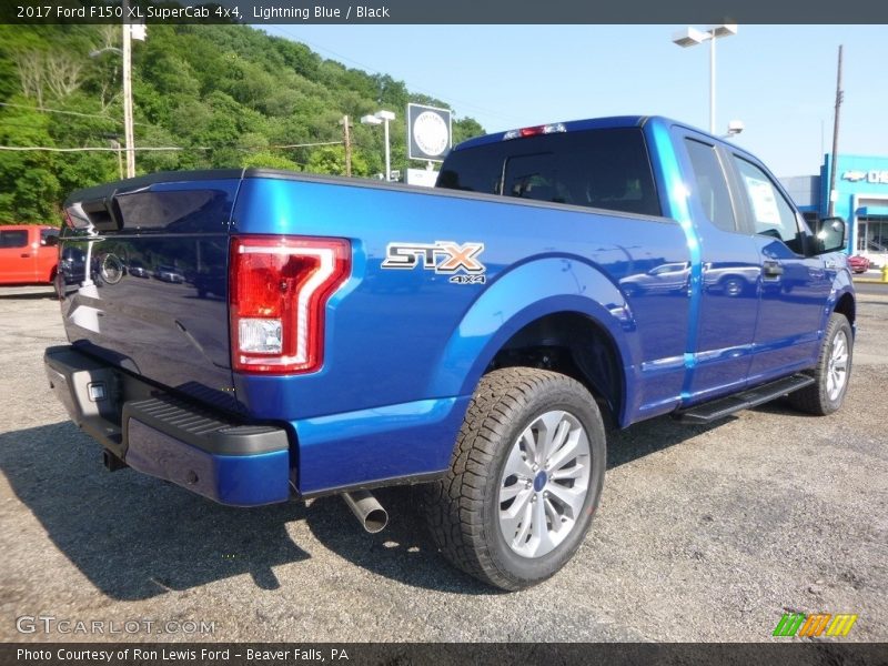 Lightning Blue / Black 2017 Ford F150 XL SuperCab 4x4