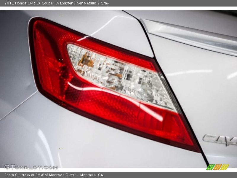 Alabaster Silver Metallic / Gray 2011 Honda Civic LX Coupe