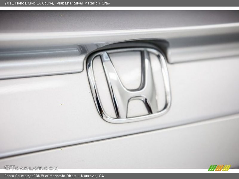 Alabaster Silver Metallic / Gray 2011 Honda Civic LX Coupe