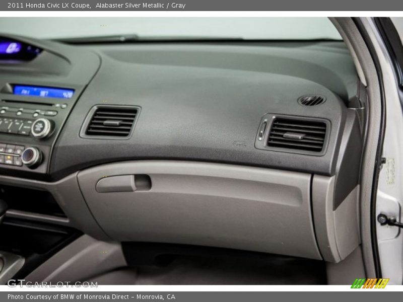 Alabaster Silver Metallic / Gray 2011 Honda Civic LX Coupe