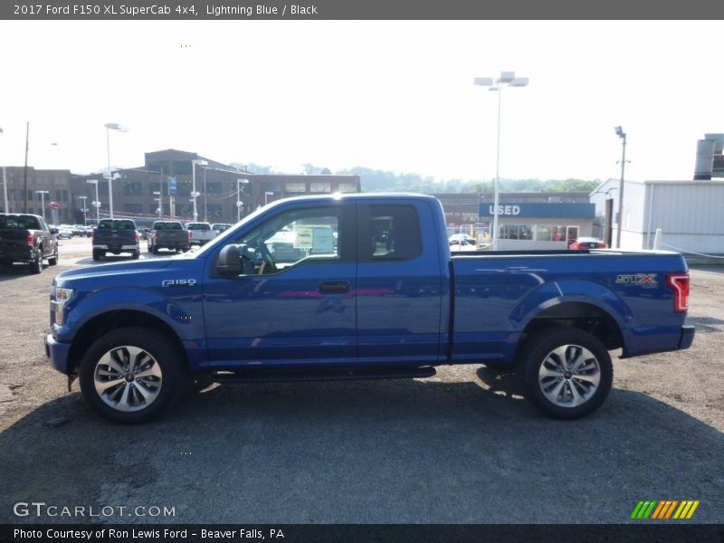 Lightning Blue / Black 2017 Ford F150 XL SuperCab 4x4