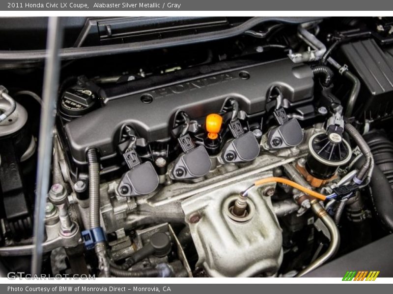 Alabaster Silver Metallic / Gray 2011 Honda Civic LX Coupe