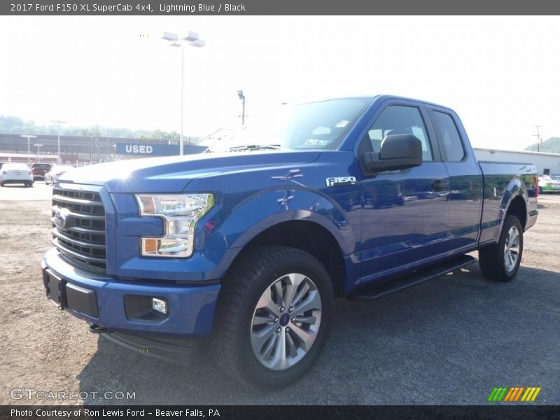 Lightning Blue / Black 2017 Ford F150 XL SuperCab 4x4