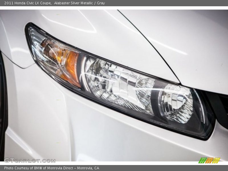 Alabaster Silver Metallic / Gray 2011 Honda Civic LX Coupe