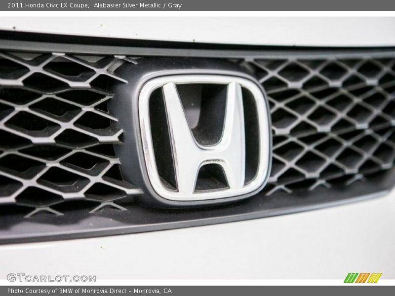 Alabaster Silver Metallic / Gray 2011 Honda Civic LX Coupe