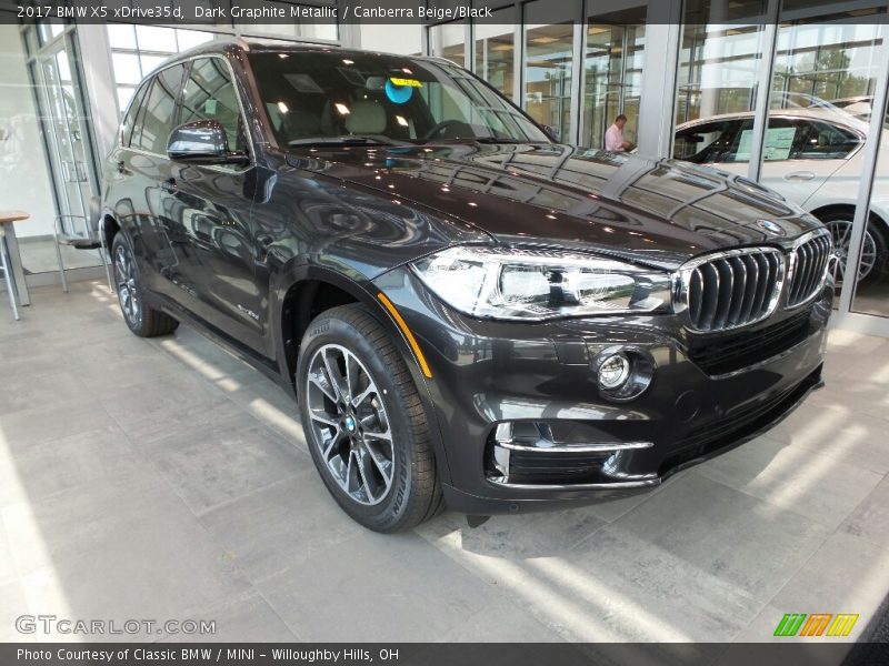 Dark Graphite Metallic / Canberra Beige/Black 2017 BMW X5 xDrive35d
