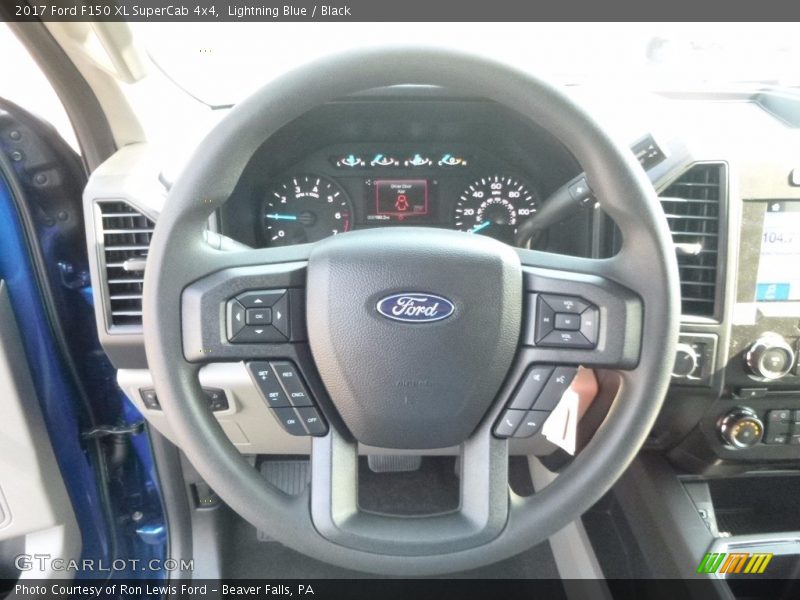 Lightning Blue / Black 2017 Ford F150 XL SuperCab 4x4