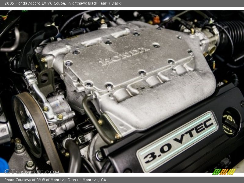 Nighthawk Black Pearl / Black 2005 Honda Accord EX V6 Coupe