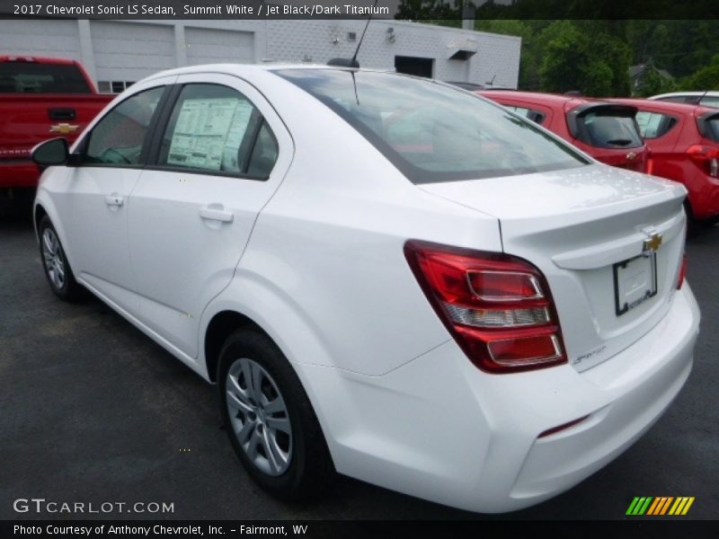 Summit White / Jet Black/Dark Titanium 2017 Chevrolet Sonic LS Sedan