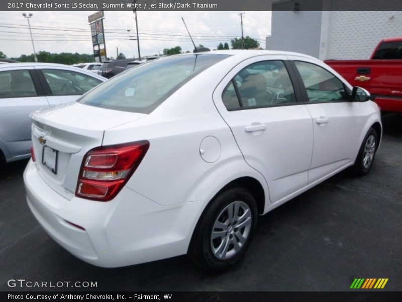 Summit White / Jet Black/Dark Titanium 2017 Chevrolet Sonic LS Sedan