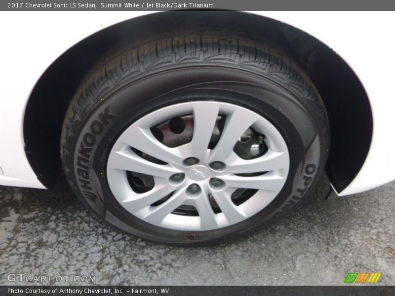 Summit White / Jet Black/Dark Titanium 2017 Chevrolet Sonic LS Sedan