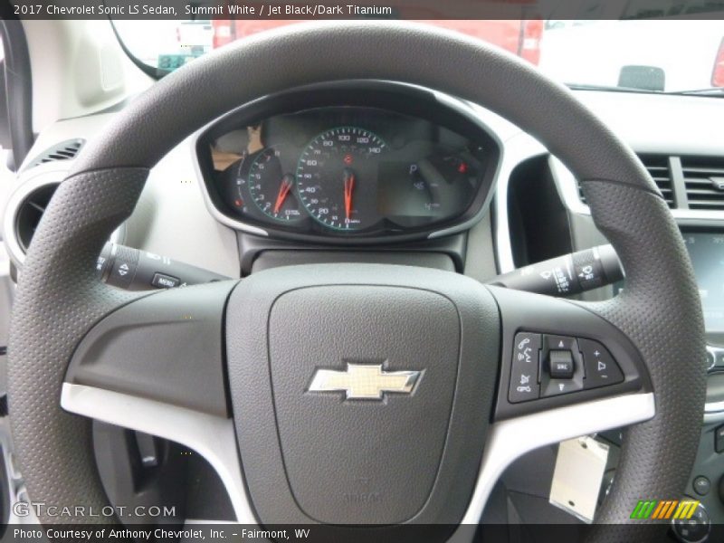 Summit White / Jet Black/Dark Titanium 2017 Chevrolet Sonic LS Sedan