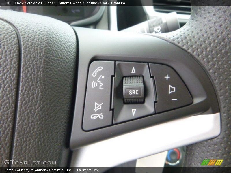 Summit White / Jet Black/Dark Titanium 2017 Chevrolet Sonic LS Sedan