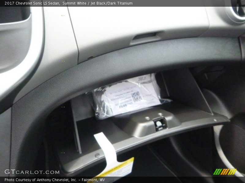 Summit White / Jet Black/Dark Titanium 2017 Chevrolet Sonic LS Sedan