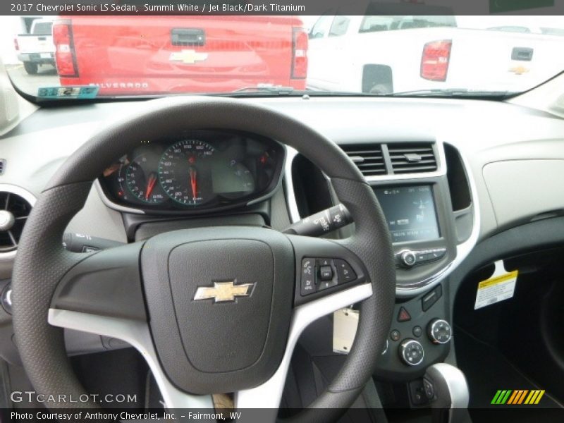 Summit White / Jet Black/Dark Titanium 2017 Chevrolet Sonic LS Sedan
