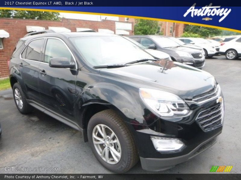 Black / Jet Black 2017 Chevrolet Equinox LT AWD