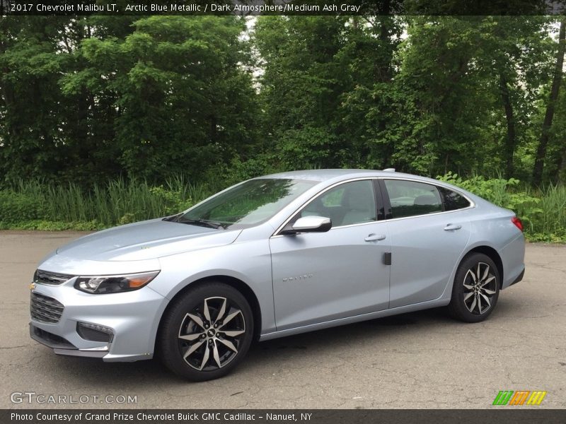 Arctic Blue Metallic / Dark Atmosphere/Medium Ash Gray 2017 Chevrolet Malibu LT
