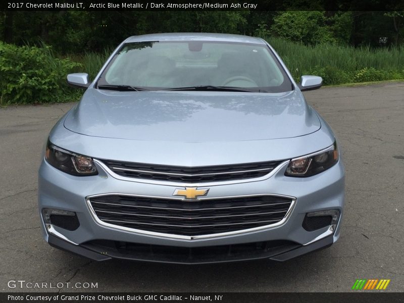 Arctic Blue Metallic / Dark Atmosphere/Medium Ash Gray 2017 Chevrolet Malibu LT
