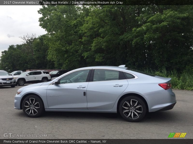 Arctic Blue Metallic / Dark Atmosphere/Medium Ash Gray 2017 Chevrolet Malibu LT