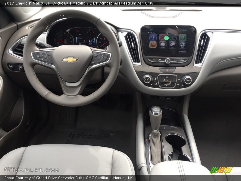 Arctic Blue Metallic / Dark Atmosphere/Medium Ash Gray 2017 Chevrolet Malibu LT