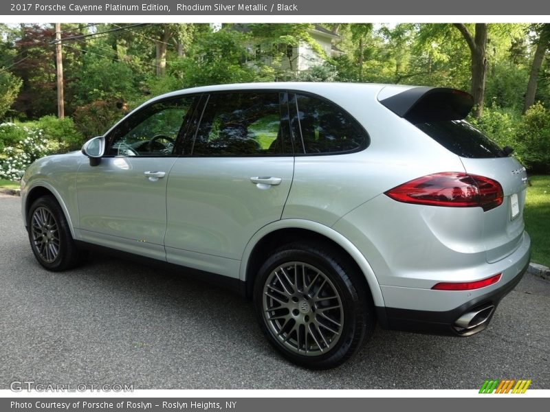 Rhodium Silver Metallic / Black 2017 Porsche Cayenne Platinum Edition