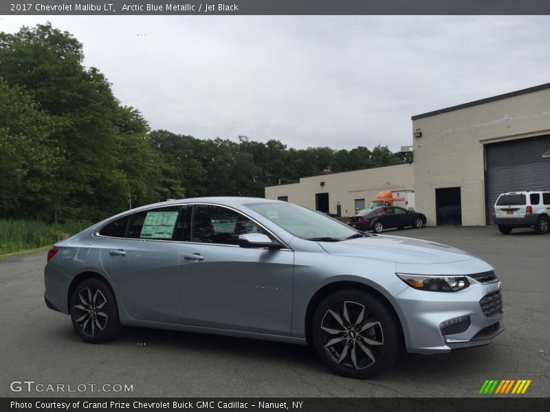 Arctic Blue Metallic / Jet Black 2017 Chevrolet Malibu LT