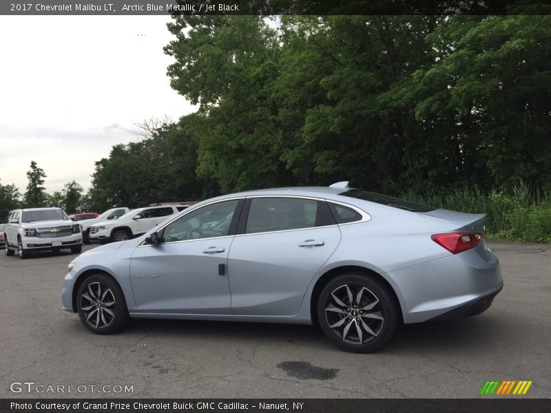 Arctic Blue Metallic / Jet Black 2017 Chevrolet Malibu LT