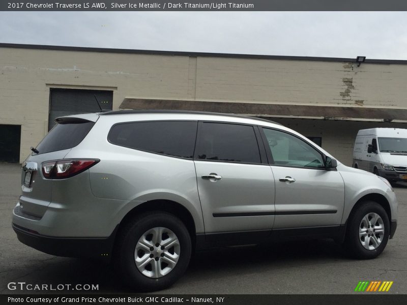 Silver Ice Metallic / Dark Titanium/Light Titanium 2017 Chevrolet Traverse LS AWD