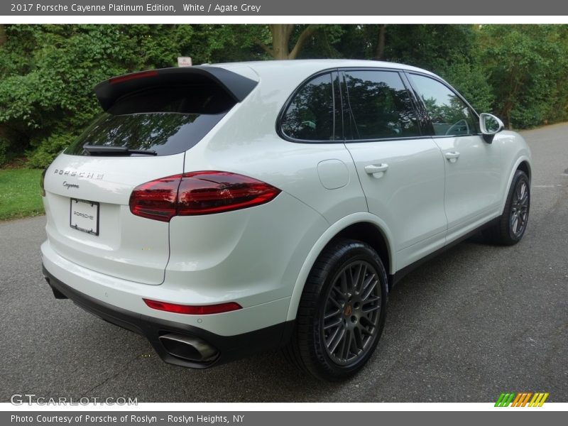 White / Agate Grey 2017 Porsche Cayenne Platinum Edition
