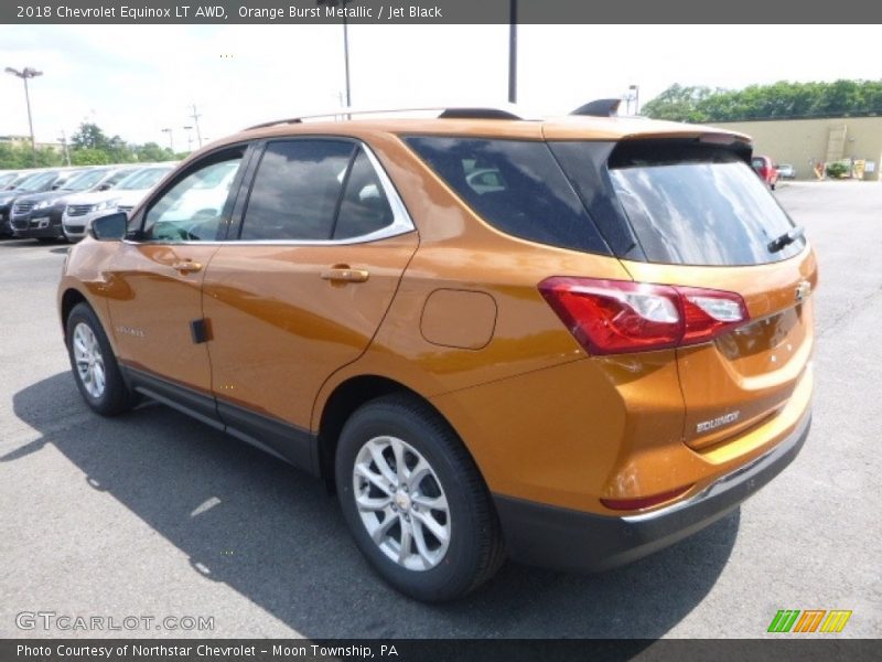 Orange Burst Metallic / Jet Black 2018 Chevrolet Equinox LT AWD