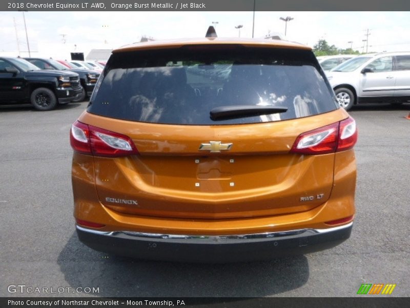 Orange Burst Metallic / Jet Black 2018 Chevrolet Equinox LT AWD