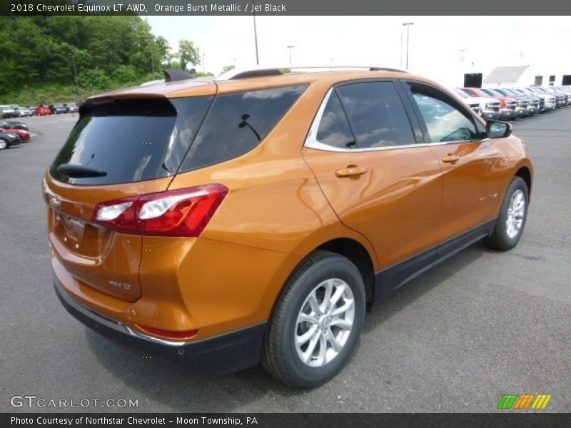 Orange Burst Metallic / Jet Black 2018 Chevrolet Equinox LT AWD