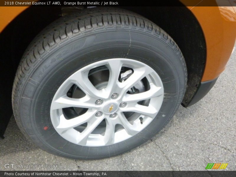 Orange Burst Metallic / Jet Black 2018 Chevrolet Equinox LT AWD
