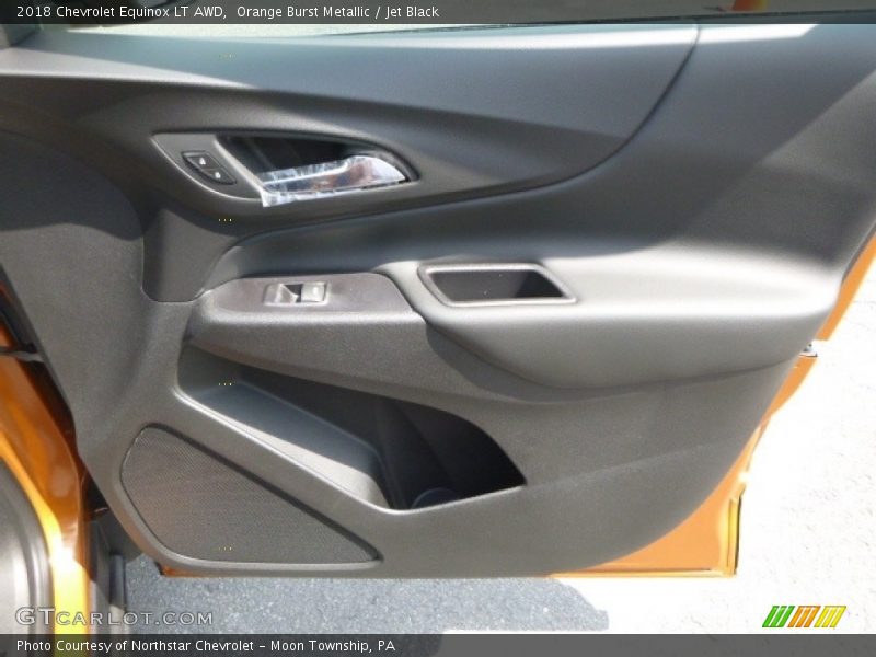 Orange Burst Metallic / Jet Black 2018 Chevrolet Equinox LT AWD