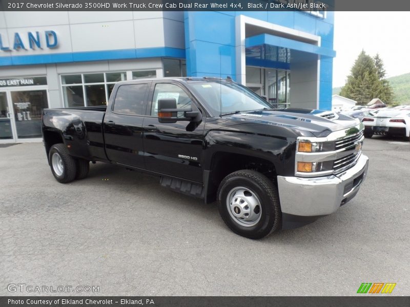 Black / Dark Ash/Jet Black 2017 Chevrolet Silverado 3500HD Work Truck Crew Cab Dual Rear Wheel 4x4